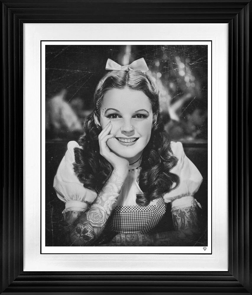 all it takes is a little bit of courage print framed in black by artist jj adams