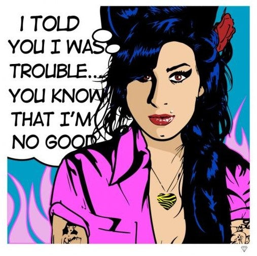 amy winehouse pop print by artist jj adams