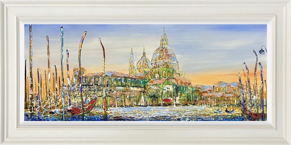 an evening in venice framed original by artist nigel cooke