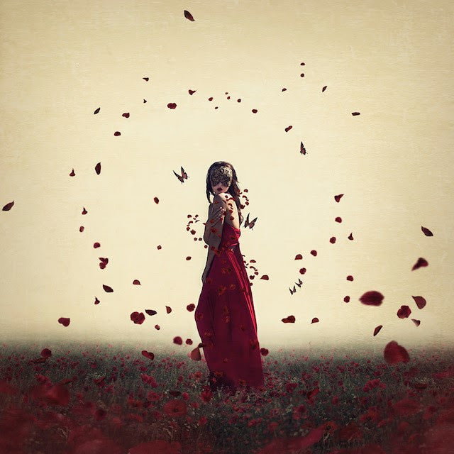 blind beauty print by artist michelle mackie