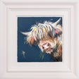 blue moo framed print by artist Ashley saunders
