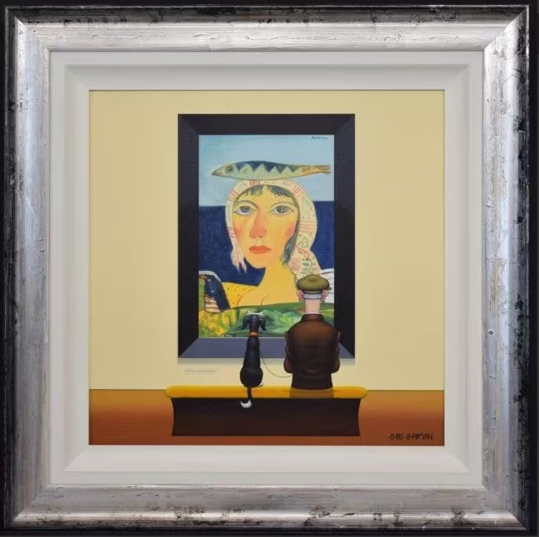 bonehead framed print by artist chris chapman