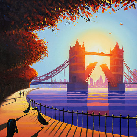 bridge to your heart mounted print by artist derrick fielding