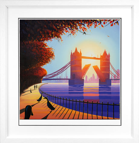bridge to your heart  framed in white by artist derrick fielding