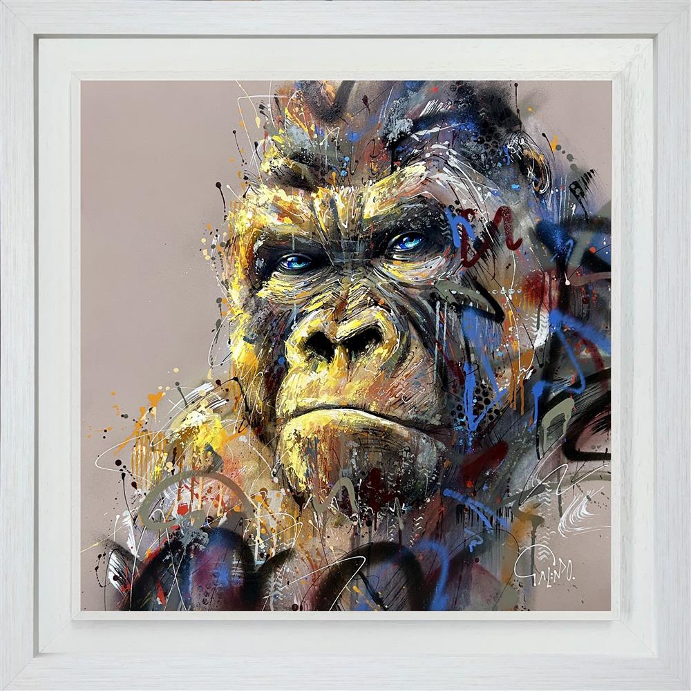 buck framed original by artist joe galindo