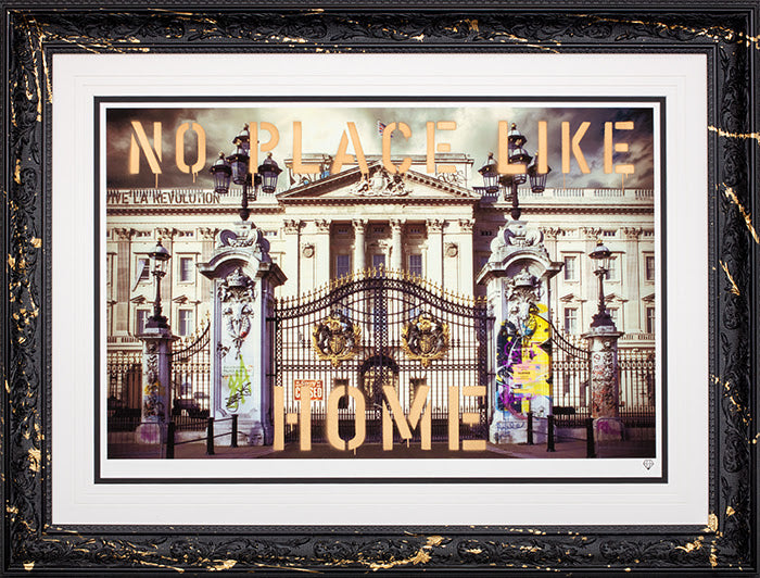 Buckingham palace studio stencil collection framed print variation 3 by artist jj adams