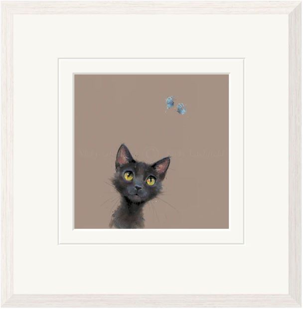 butterflied framed print by artist nicky litchfield