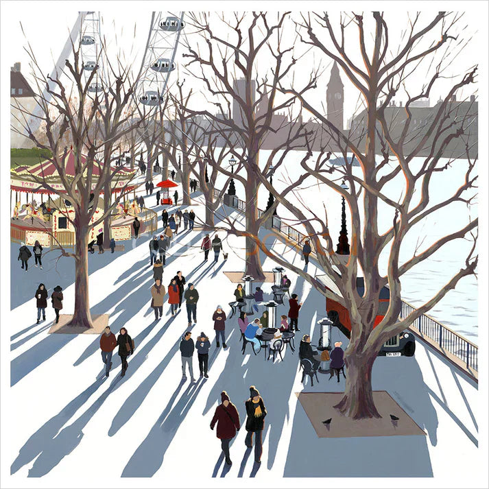 cafe society mounted print by artist jo quigley