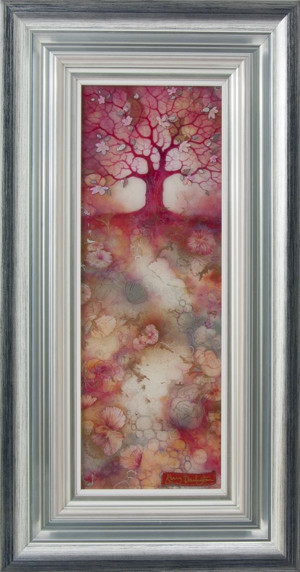 cherry blossom tree framed by artist kerry darlington