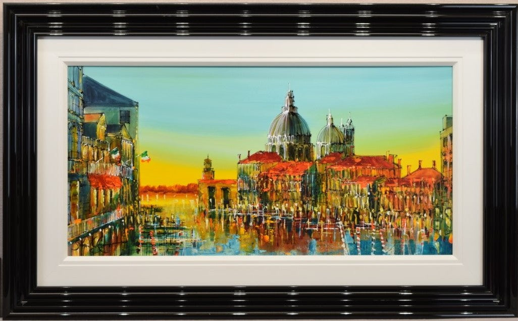 city of floating dreams framed original by artist simon wright