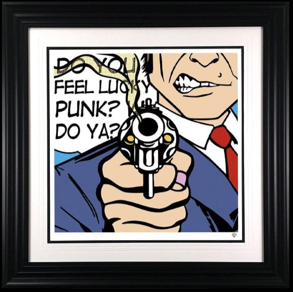 clint eastwood pop framed print by artist jj adams