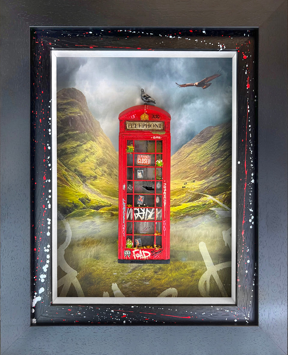 collect call glencoe wall sculpture framed by artist jj adams