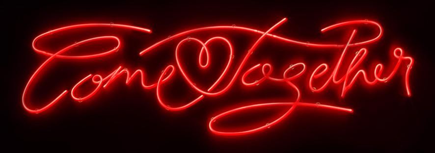 come together framed print by artist courty