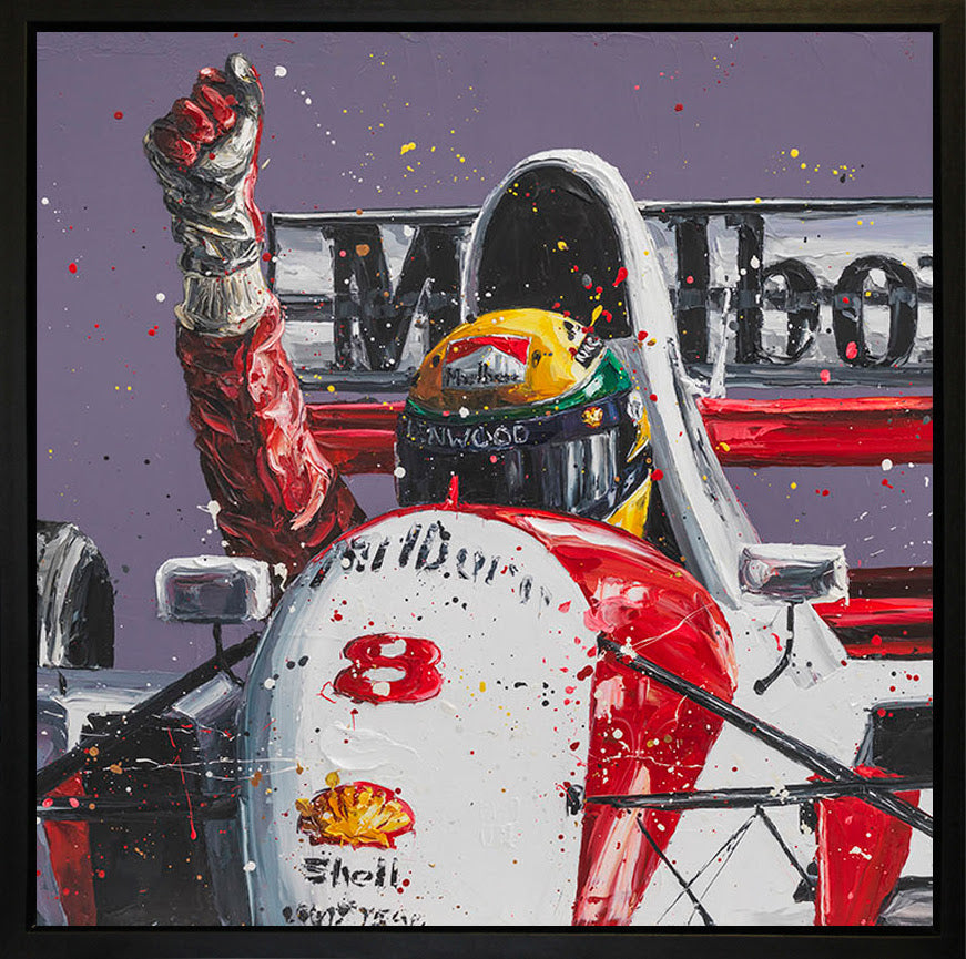 concourse senna wall of champions framed print by artist paul oz