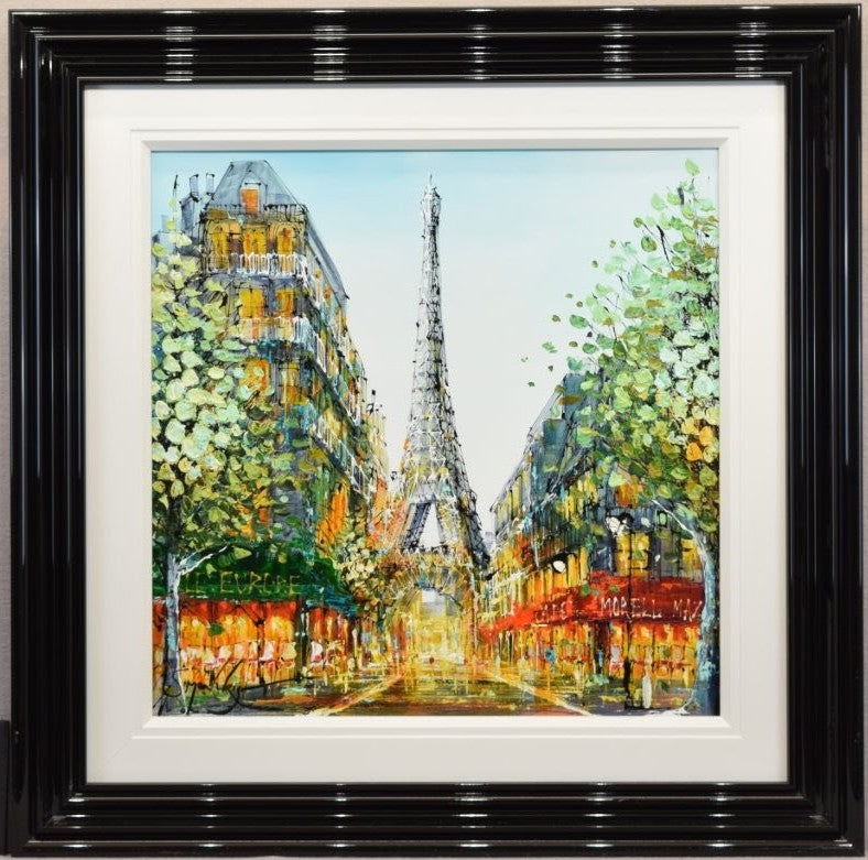 avenue to love framed original by artist simon wright
