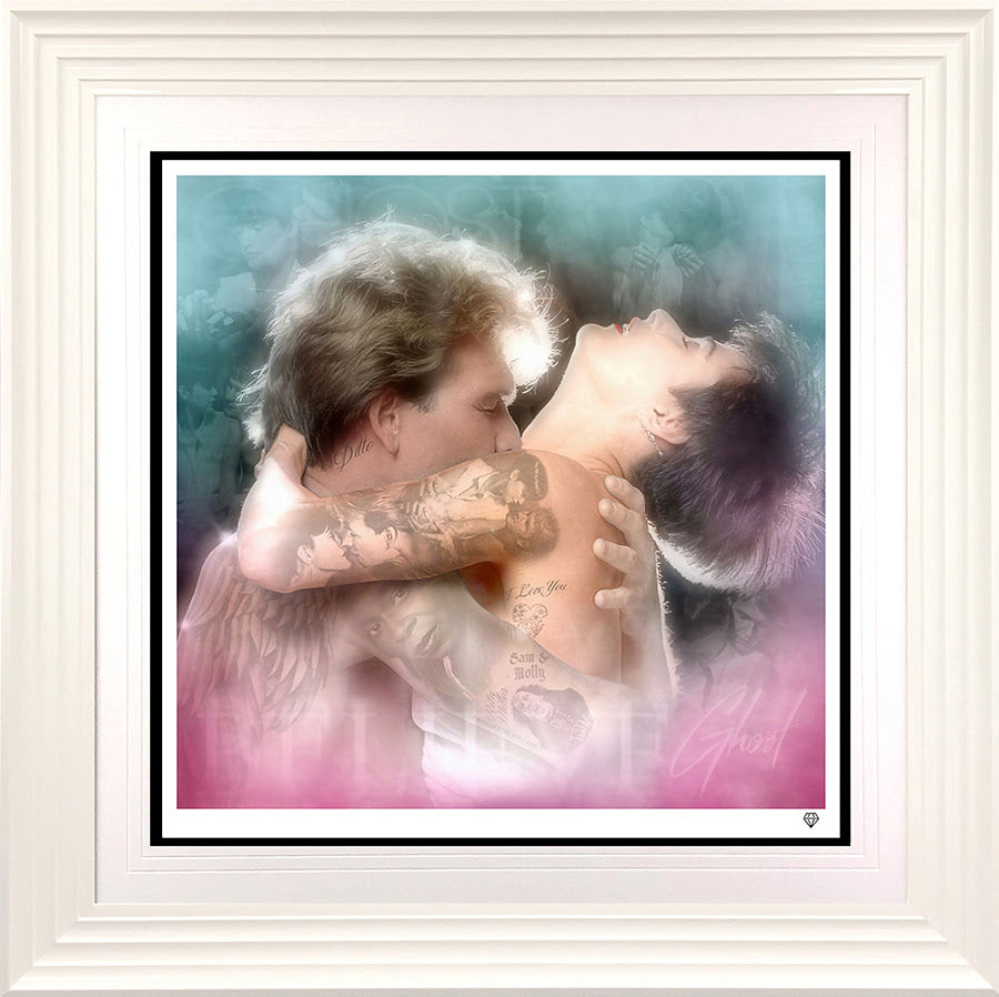 ditto print framed in white by artist jj adams