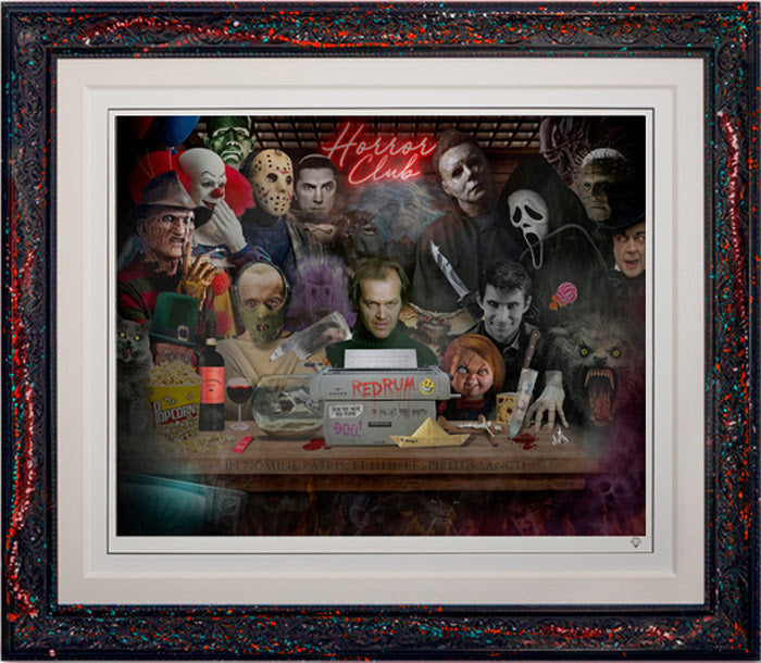 do you like scary movies framed deluxe print by artist jj adams