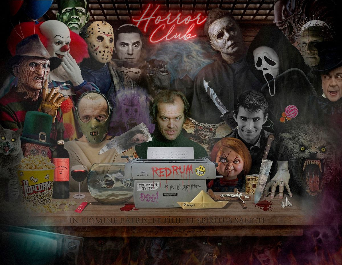 do you like scary movies print by artist jj adams