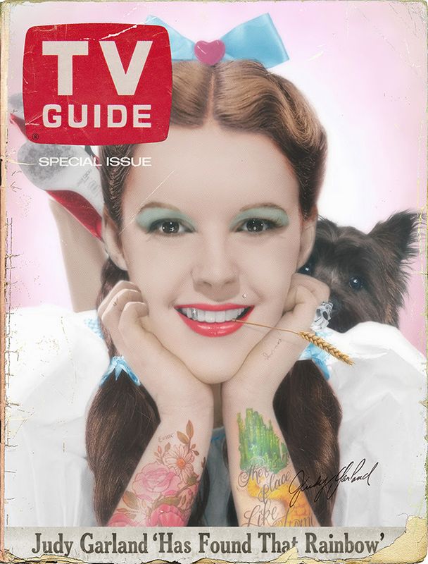 dorothy tv guide print by artist JJ Adams