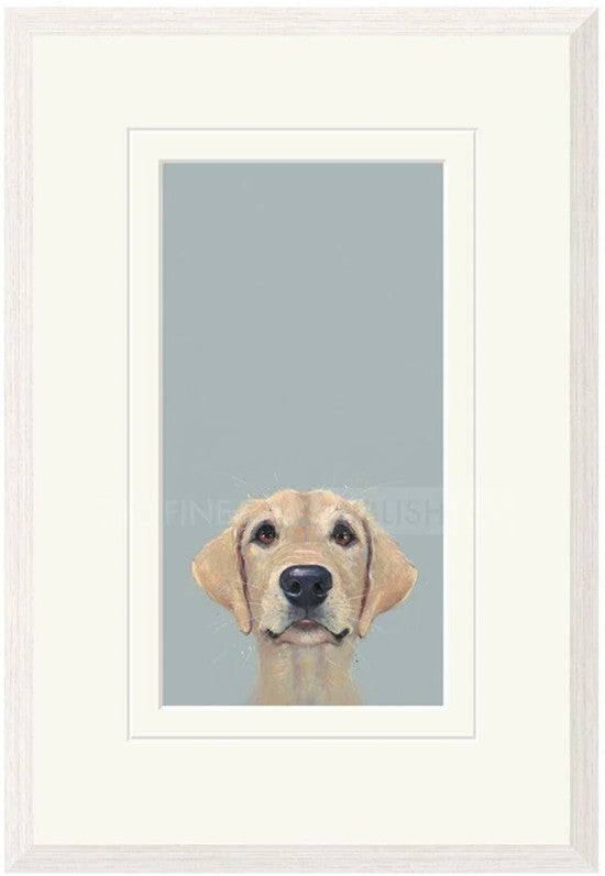 eager to please framed print by artist nicky litchfield