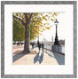 early autumn on queens walk framed print by artist jo quigley