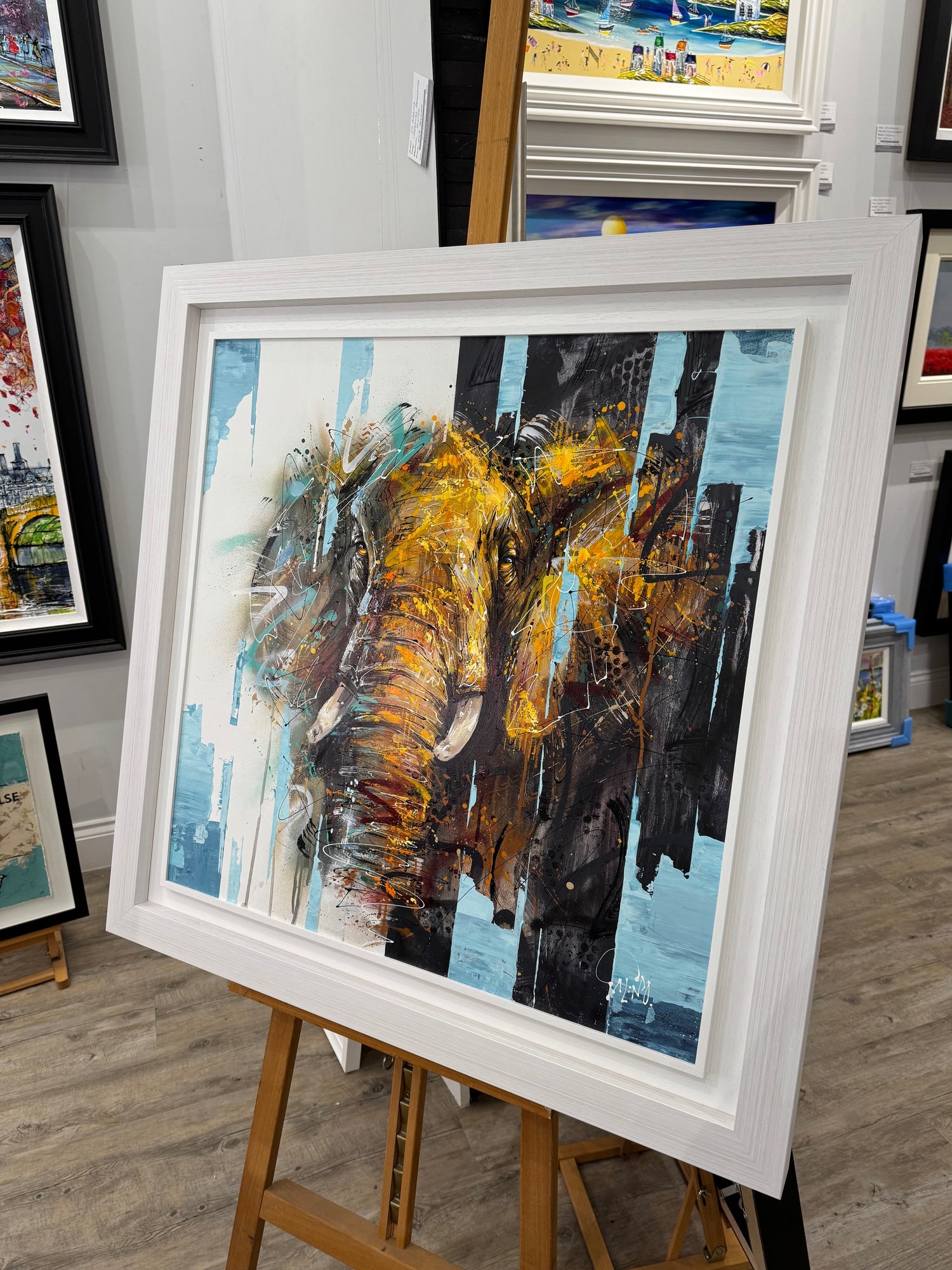 ellie view 3 framed original by artist joe galindo