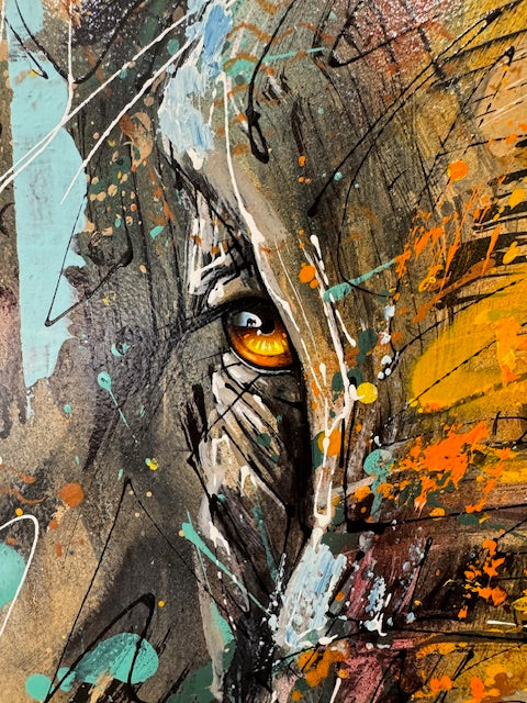 ellie view 4 framed original by artist joe galindo