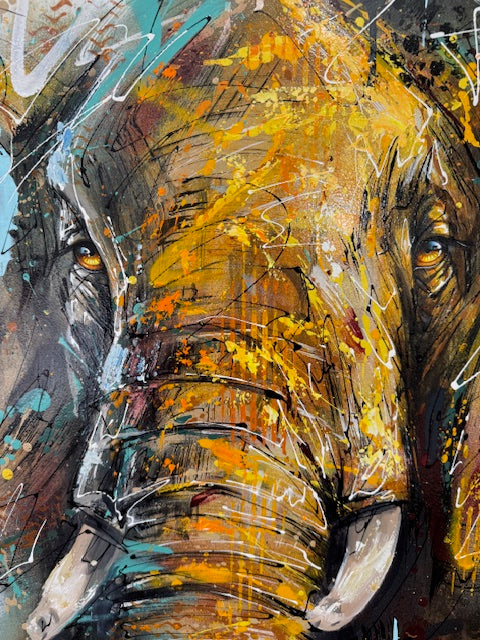 ellie view 6 framed original by artist joe galindo