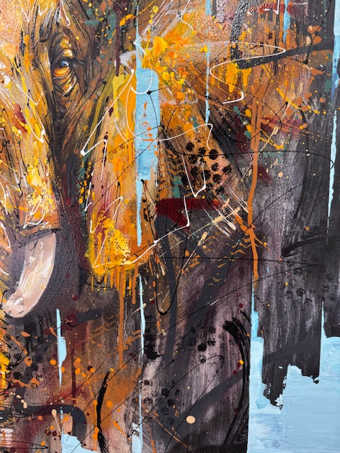 ellie view 7 framed original by artist joe galindo