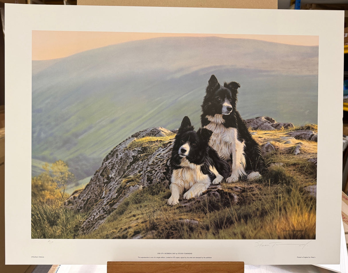 end of a working day artist proof print by artist steven townsend