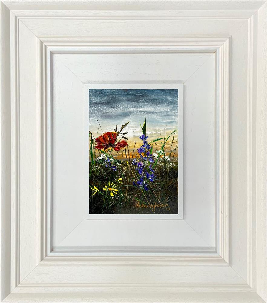 evening glow i framed original by artist kimberley harris