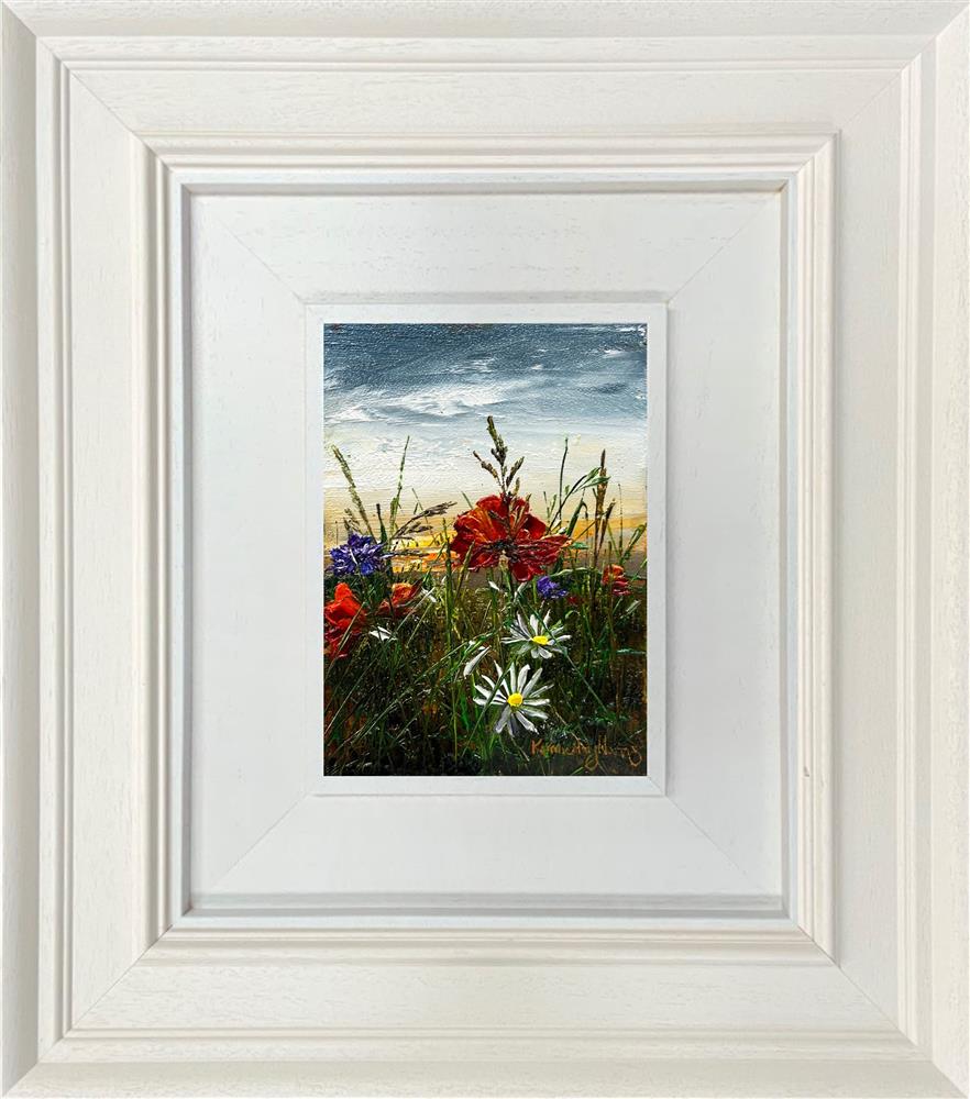 evening glow ii framed original by artist kimberley harris