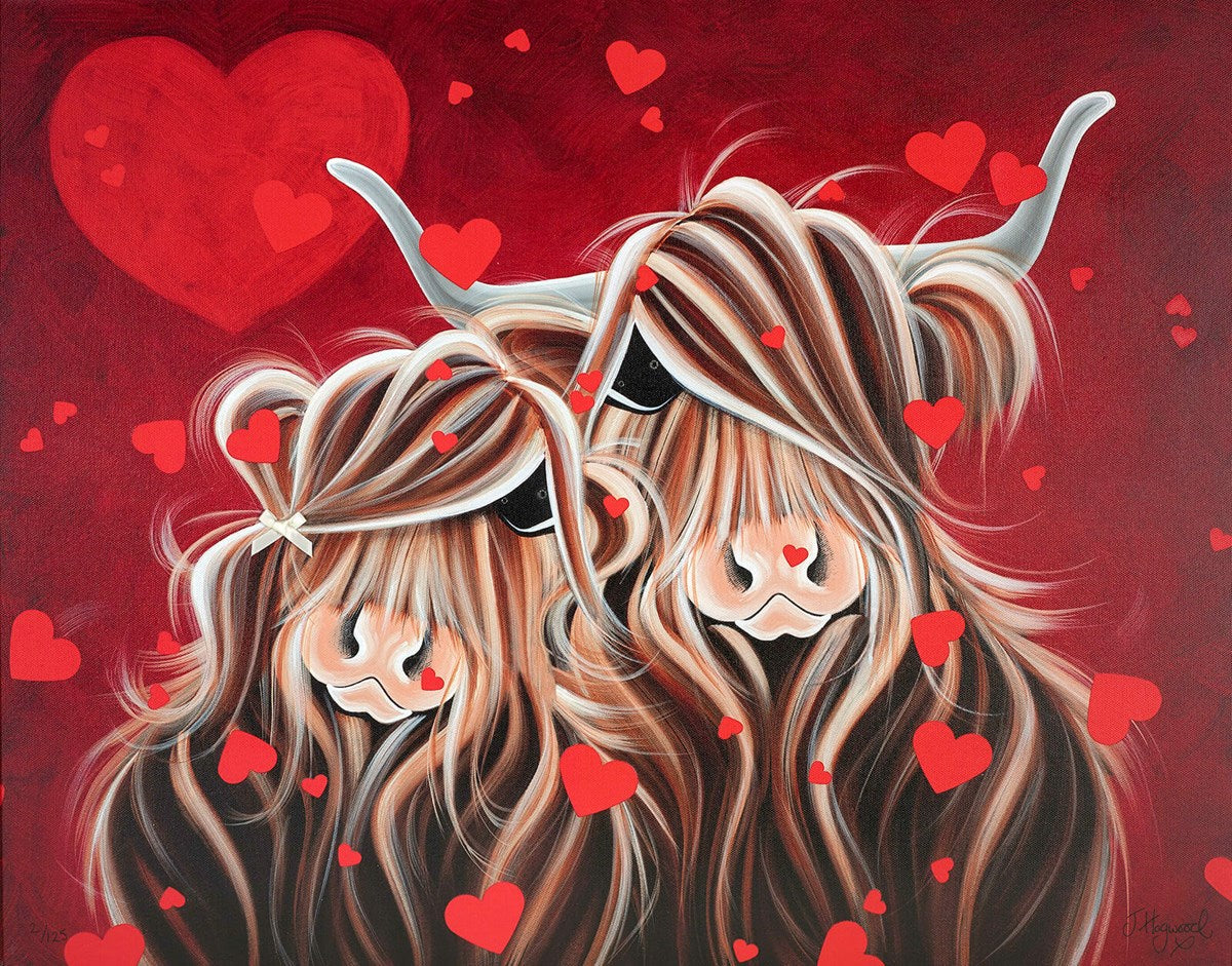 falling for moo print by artist jennifer hogwood