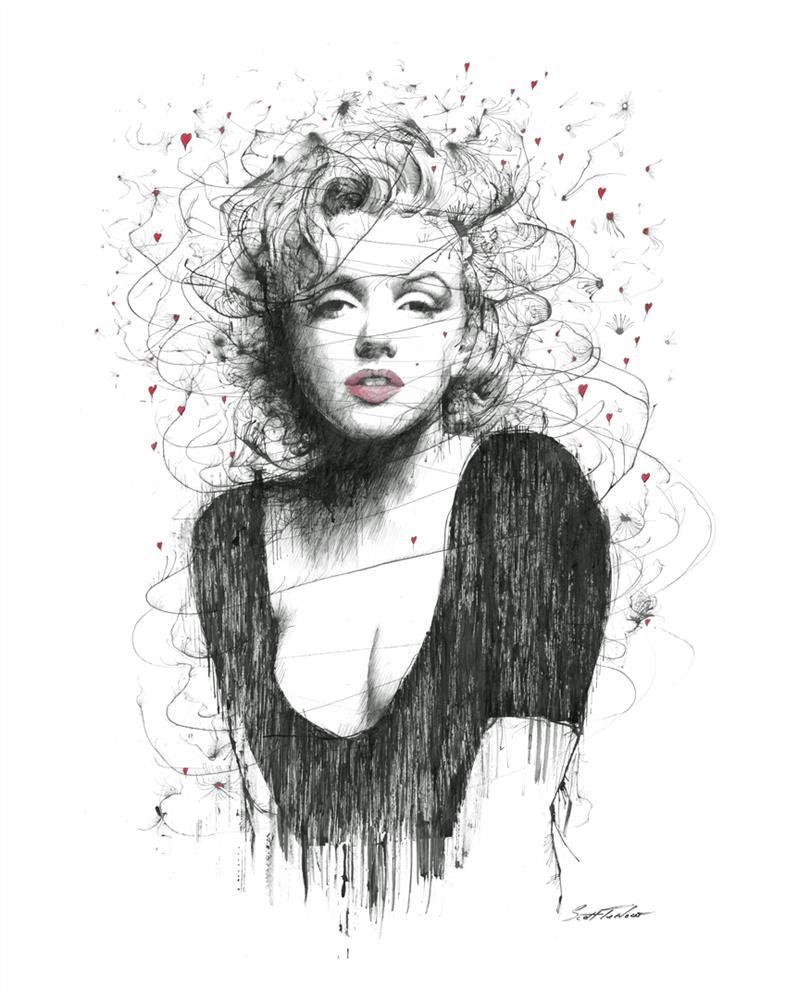 fear is stpid so are regrets mounted print by artist scott tetlow