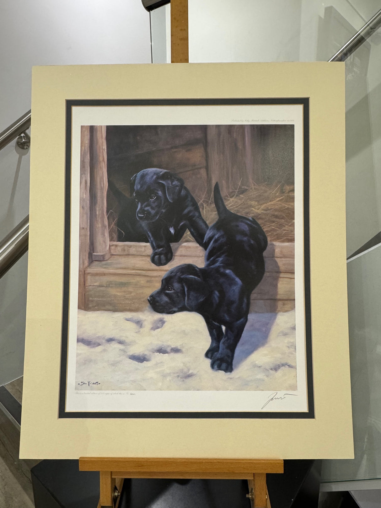 first footers mounted print by artist john trickett