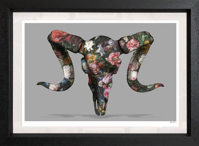 Floral Ram Skull (Large)