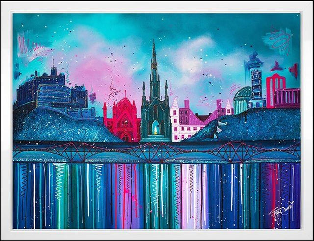 forever edinburgh original framed by artist julie connor