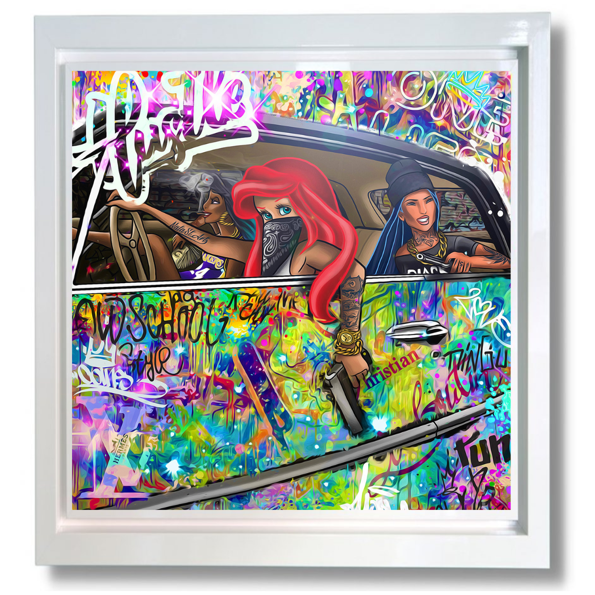 girls will be girls framed print by artist #onelife183