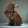 golden eagle sculpture bust by artist edge sculpture