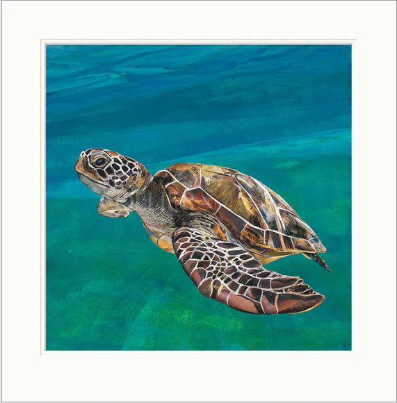 gone with the tide mounted print by artist sarah jackson