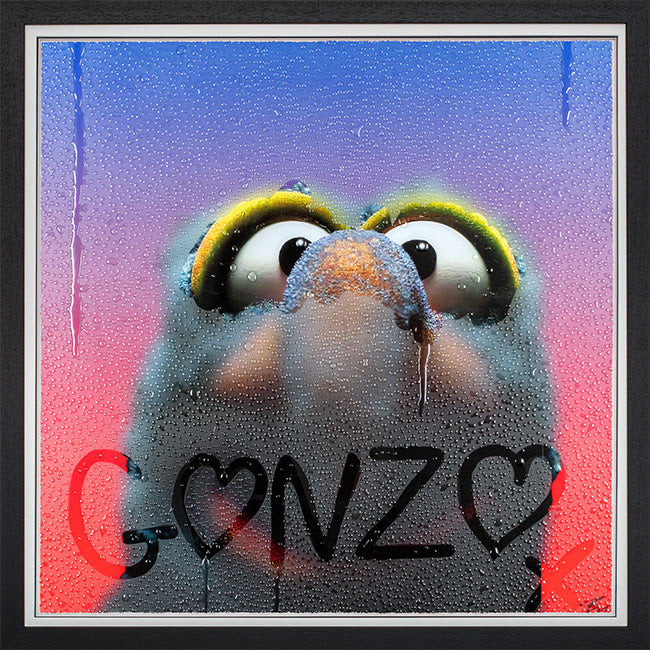 gonzo print framed in black by artist tboy