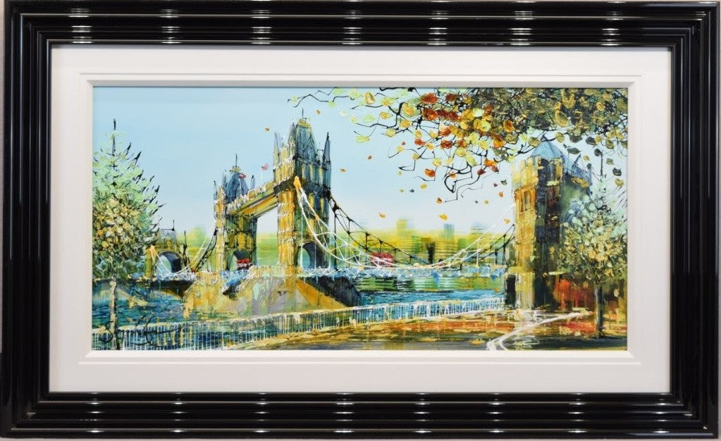 towers in motion framed original by artist simon wright