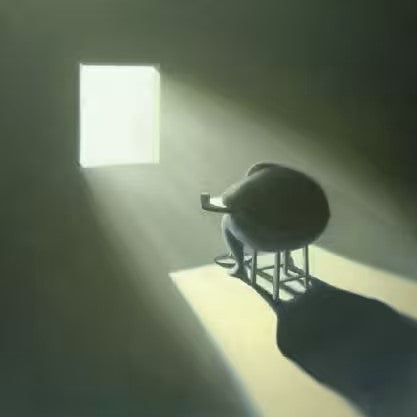 half empty half full print by artist nadeem chugtai