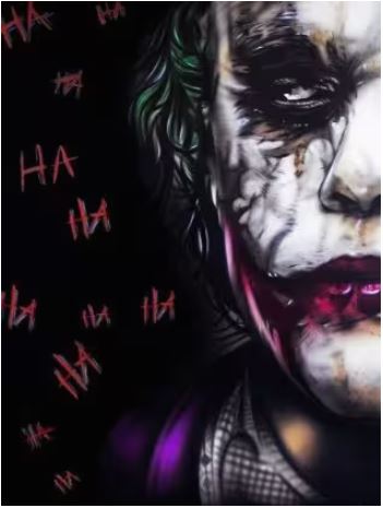 heath ledger the joker mounted print by artist james tinsley