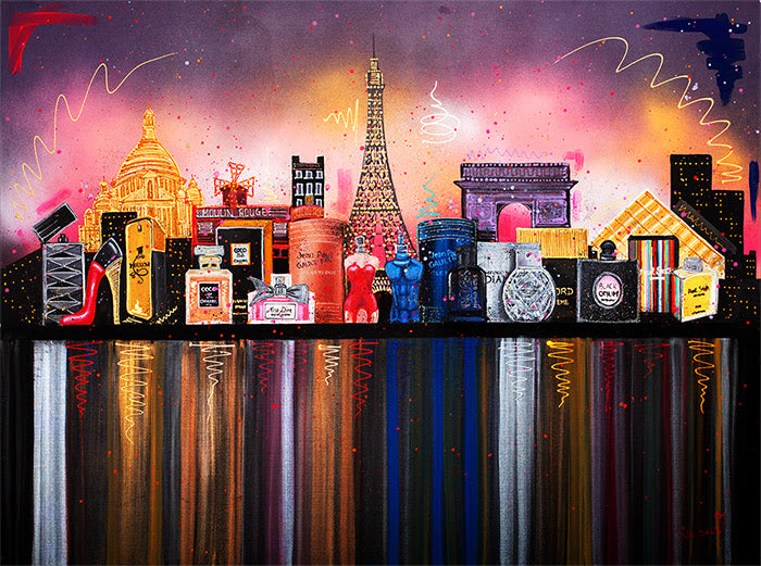 heaven scent original framed by artist julie connor