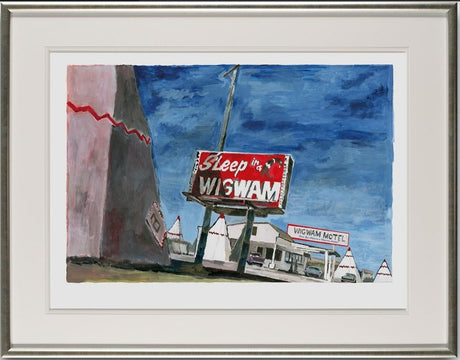 holbrook arizona framed print by artist bob dylan