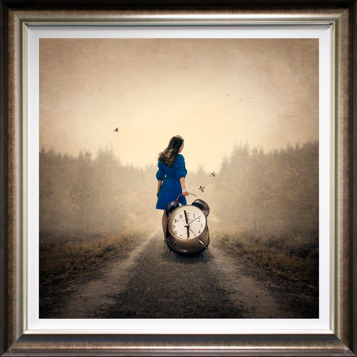 holding onto every minute deluxe framed print by artist michelle mackie