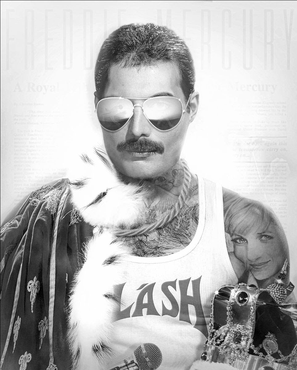 i want it all black and white print by artist jj adams