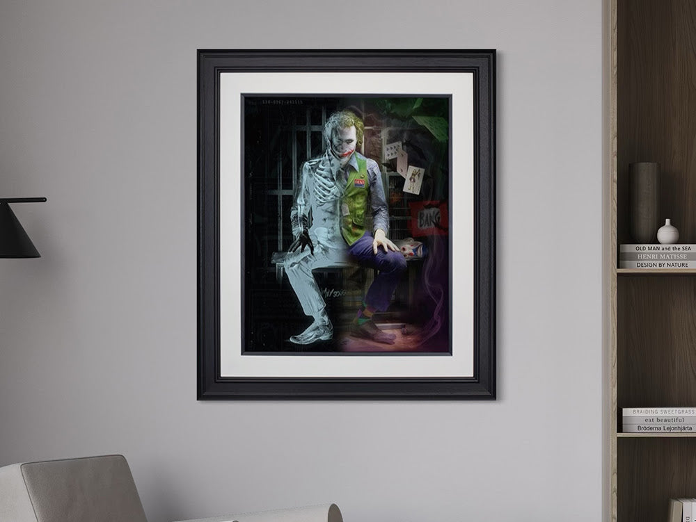 i'm not a monster lenticular framed print room view by artist jj adams