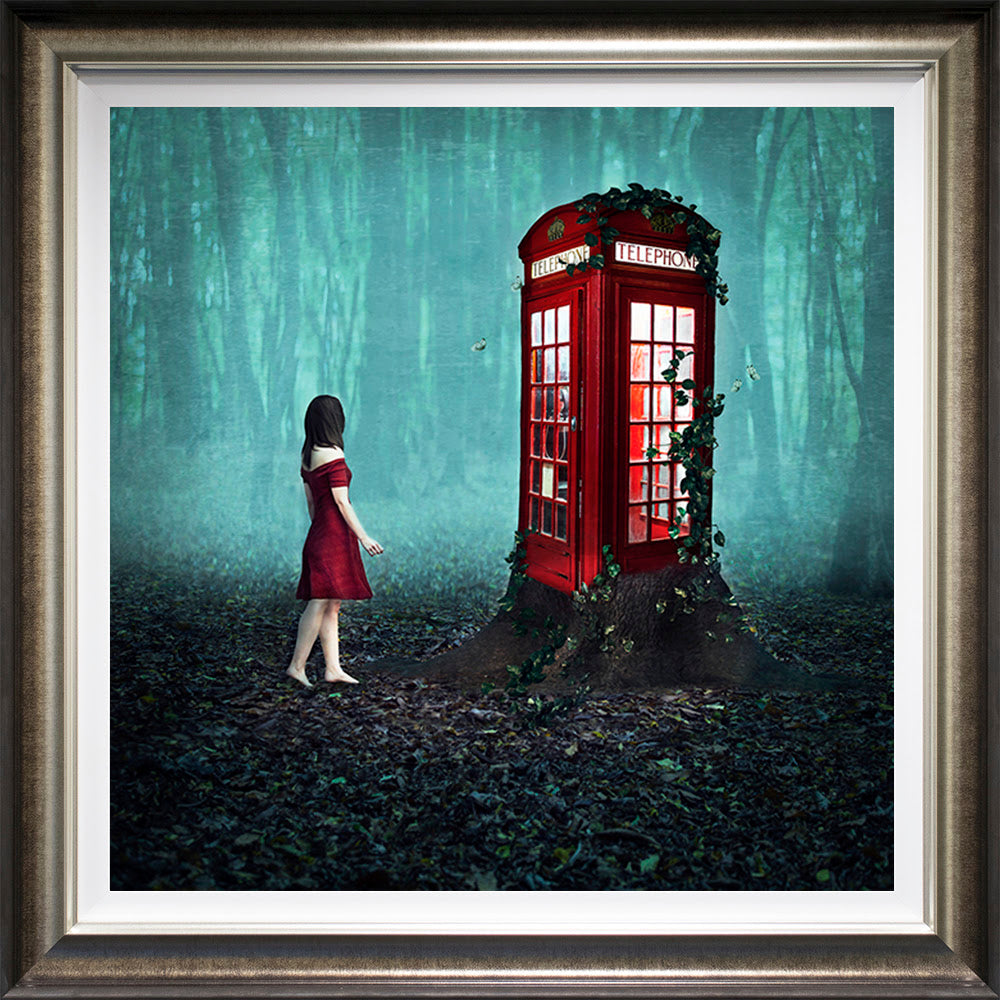 if you go down to the woods today deluxe framed print by artist michelle mackie